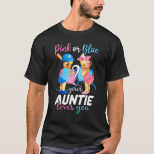 Camiseta Rosa o Azul Tu Tía Te Ama Revelación de Género