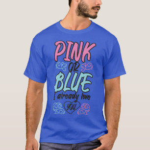 Camiseta Rosa O Azul Ya Te Amo Mamá Embarazo Pa