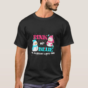 Camiseta Rosa o Azul Ya Te Amo Revelación de Género Navidad