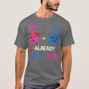 Camiseta Rosa o azul Ya te amo Salón de Revelación de Géner