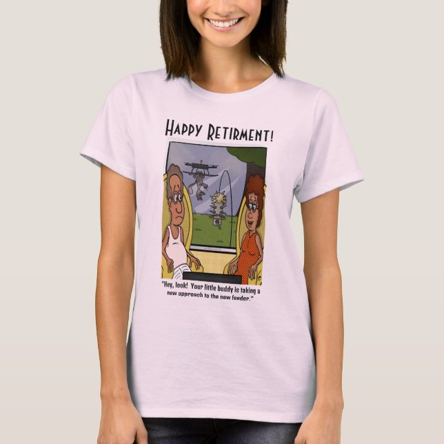 Camiseta rosa pálido de las mujeres a prueba de ar (Anverso)