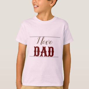 Camiseta Rosa pálido Niño rojo oscuro