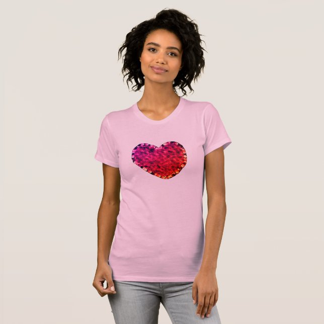 Camiseta rosa para mujeres (Anverso completo)