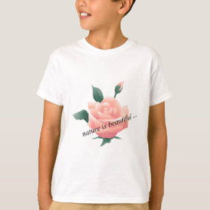 Camiseta Rosa (Peach) - Bonita naturaleza