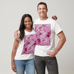 Camiseta Rosa Peony Blossom para los amantes de las flores 