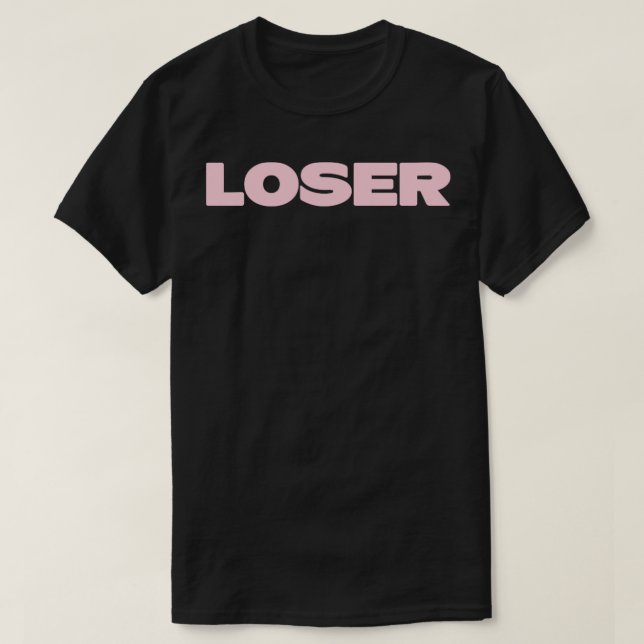 Camiseta Rosa perdedor1 (Diseño del anverso)