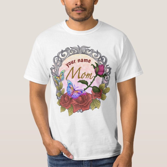 Camiseta Rosa personalizado madre de Rosebud (Anverso)