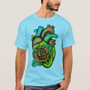 Camiseta Rosa psicodélico colorido moderno