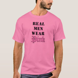 Camiseta Rosa real del desgaste de hombres