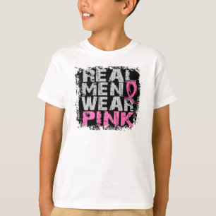 Camiseta Rosa real del desgaste de hombres del cáncer de