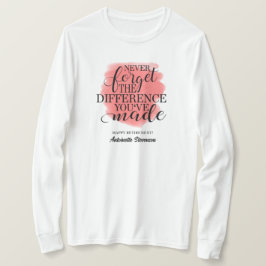 Camiseta Rosa retirado