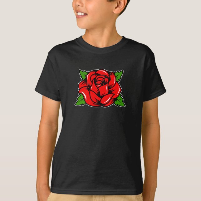 Camiseta Rosa Roja (Anverso)