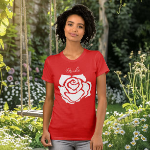Camiseta Rosa Roja Stagette Despedida de soltera 