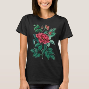 Camiseta Rosa roja vintage
