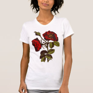 Camiseta Rosa rojo antiguo