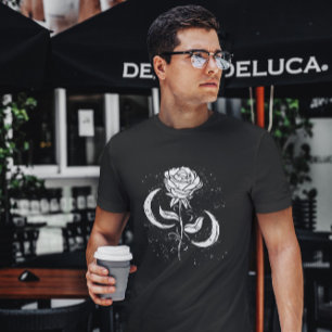 Camiseta Rosa Romántico Y Luna