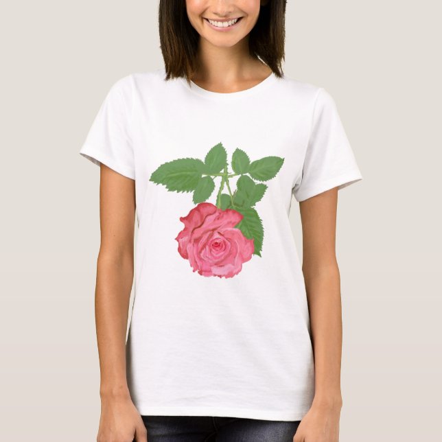 Camiseta Rosa rosa (Anverso)