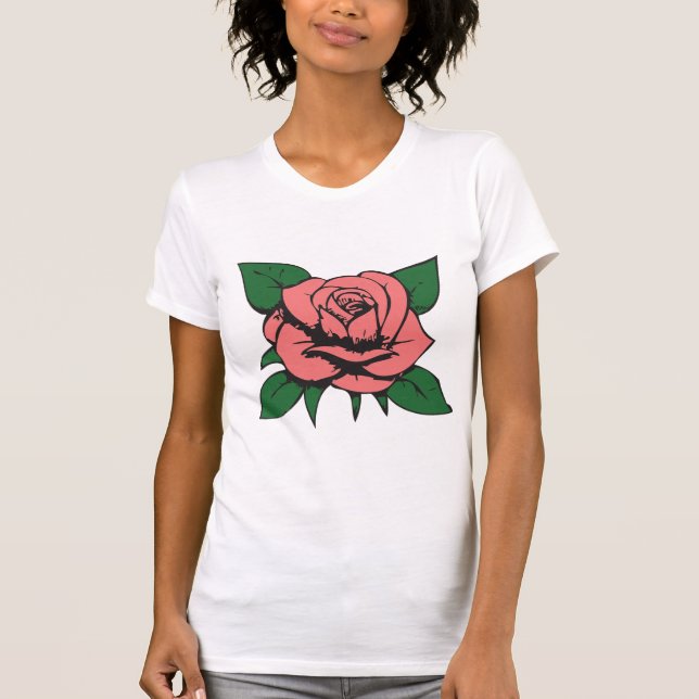 Camiseta Rosa rosa (Anverso)