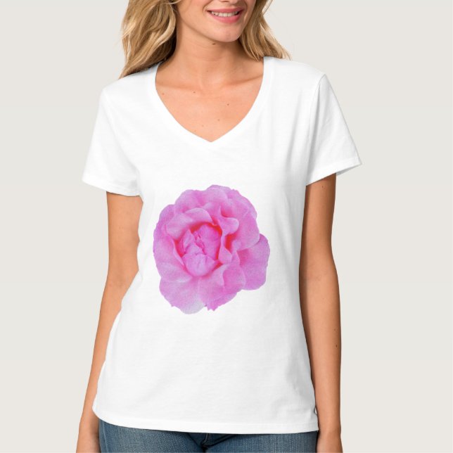 Camiseta rosa rosa (Anverso)