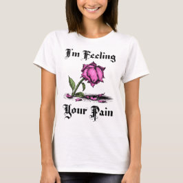 Camiseta Rosa Rosa en Desesperación de Mujer