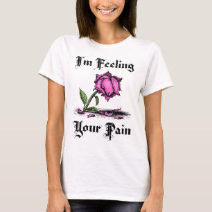 Camiseta Rosa Rosa en Desesperación de Mujer