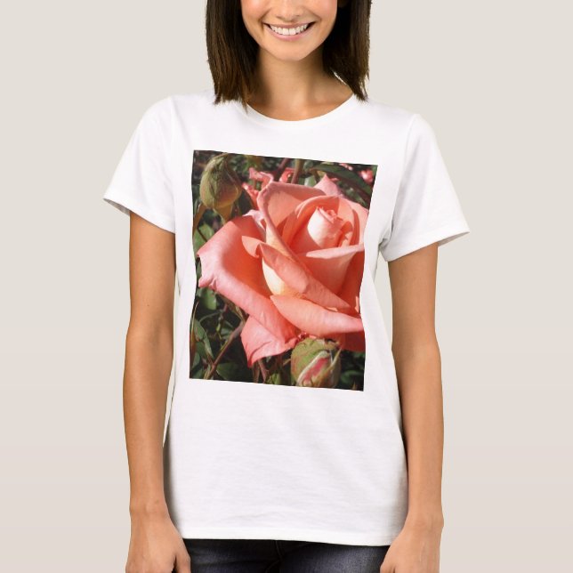 Camiseta Rosa Rosa Melocotón (Anverso)