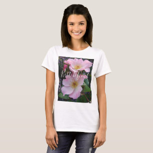 Camiseta Rosa Rosa Wild Flor floral Día de la Madre de Mamá