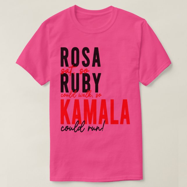 Camiseta Rosa Ruby Kamala TShirt (Diseño del anverso)