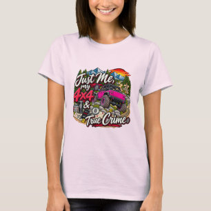 Camiseta Rosa_Solo Yo, Mi 4x4 y Crimen Real