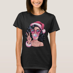 Camiseta Rosa Sra. Santa Africana Brillante De Burbuja Gum 