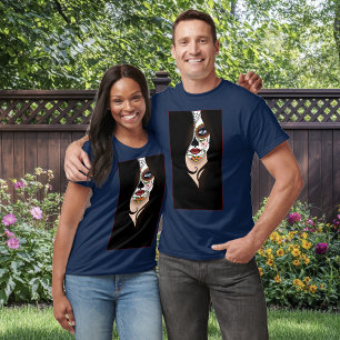 Camiseta Rosa Sugar Skull Retrato