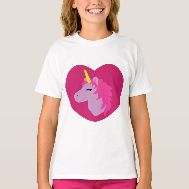 Camiseta rosa unicornio (Anverso)