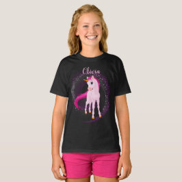 Camiseta rosa unicornio - Regalo de cumpleaños per