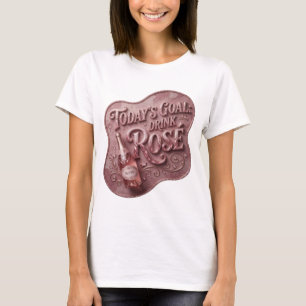 Camiseta Rosa Vibrante DISEÑO DE TEXTO META BEBER ROSADO HO