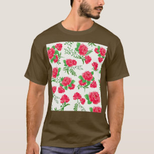 Camiseta Rosa vintage Floral Shabby Boho Moda Bohemian Pat