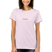 Camiseta Rosa XOXO - Camiseta Linda para el Día de