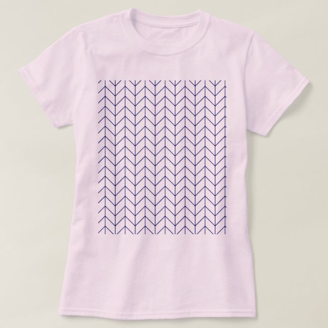 Camiseta rosa y azul (Diseño del anverso)
