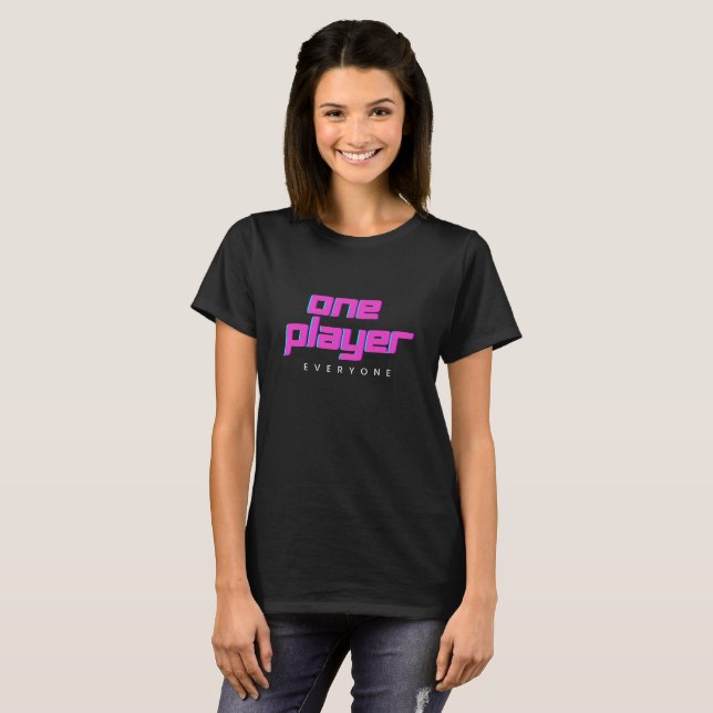 Camiseta rosa y azul de un jugador (Anverso completo)