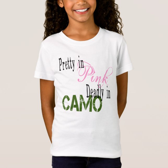 Camiseta Rosa y Camo (Anverso)