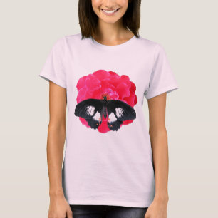 Camiseta Rosa y cola de inflexión