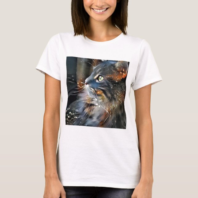 Camiseta Rosa y luz mágica (Anverso)