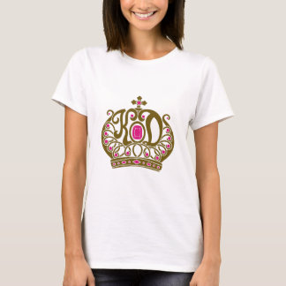 Camiseta Rosa y oro del logotipo de KD