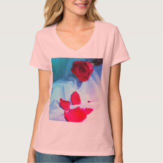 Camiseta Rosa y Petals