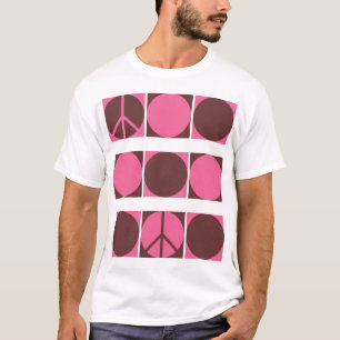 Camiseta Rosa y puntos de la paz de Brown