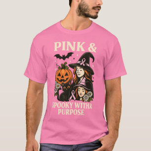 Camiseta Rosa y Spooky con Propósito - Halloween
