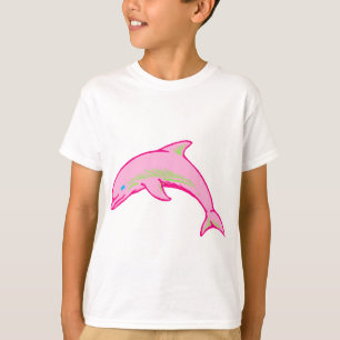 Camiseta Rosa y verde del delfín
