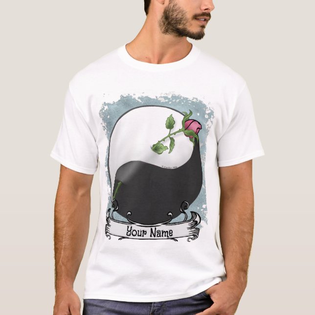 Camiseta Rosa Yin Yang (Anverso)