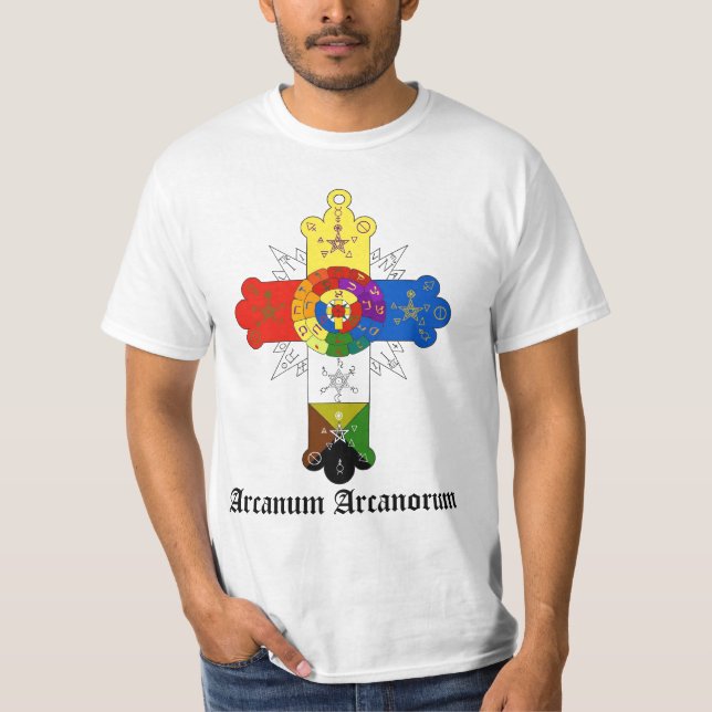 Camiseta RosaCruz Hermética Arcanum Arcanorum (Anverso)