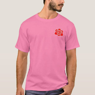 Camiseta rosada con volantes de HCCR con el