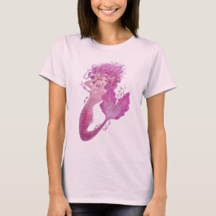 Camiseta rosada de la muñeca de la fantasía de la